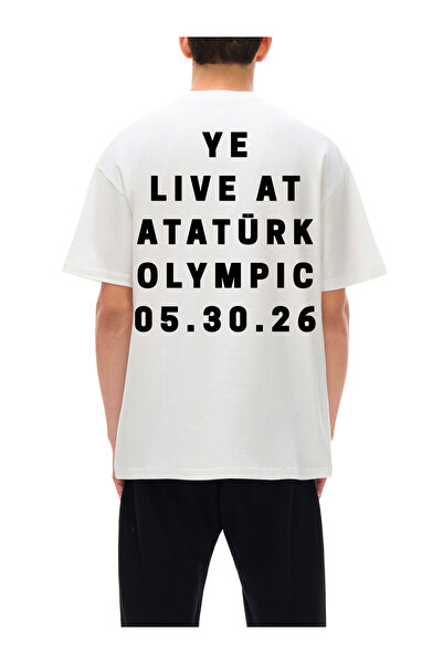 Mercher Club Kanye West Istanbul Tour 2026 YE Live T-Shirt, Premium Kalın Kum...