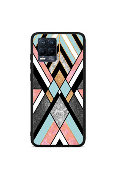 Other Realme 8 i marble mix Black Glossy Θήκη