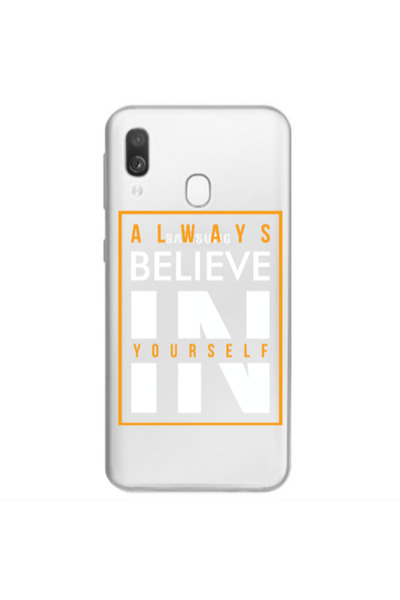 Other Samsung A40 Always Belive Transparent Silicone TPU Θήκη