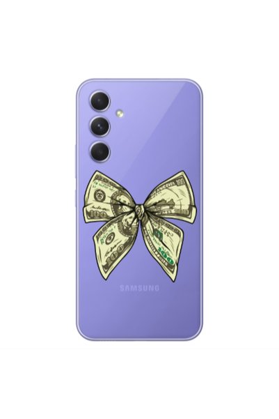 Other Samsung A35 Bowtie Dollars Transparent Silicone TPU Θήκη