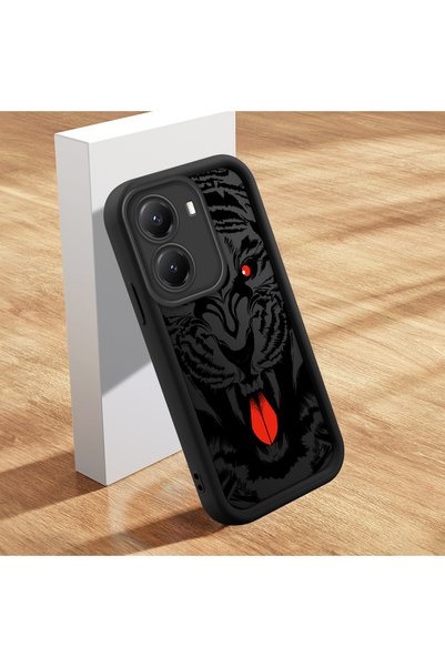 Hontinga حافظة حماية للكاميرا بنمط أسود متوافق مع Poco X7 Pro، حافظة هاتف من ...