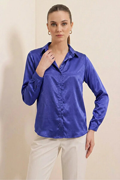 Generic Brand Women's Satin Saks Shirt
