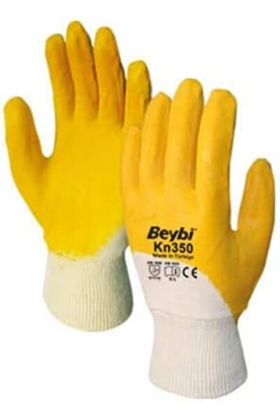 Yıldızan Terra Organik Beybi Kn350 Nitrile Coated Cotton Gloves Size 9-10 Ter...