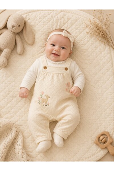 Superbaby Salopeta matlasata cu bluzita - Cute Butterfly