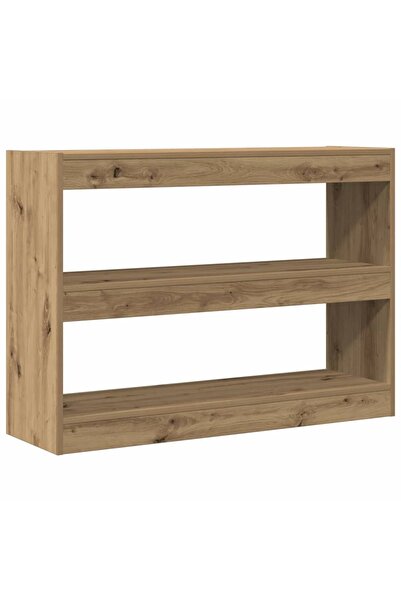 vidaxl Bibliotecă stejar artizanal 100 x 30 x 72 cm Lemn compozit