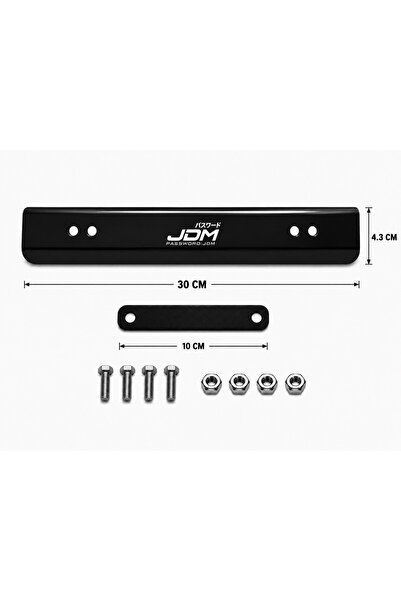 EP GARAJ OTOMOTİV SİYAH JDM METAL PLAKALIK – ÜNİVERSAL UYUMLU