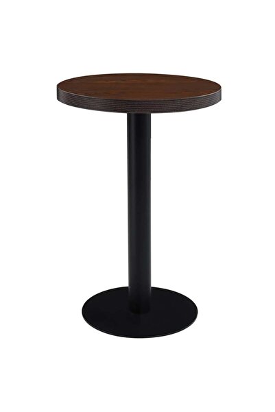 vidaxl Masă de bistro, maro închis, 50 cm, MDF