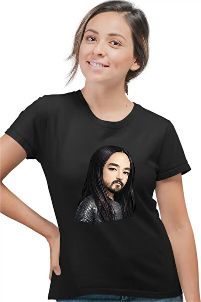 OEM Steve Aoki Anime Chibi Cartoon Women's T-SHIRT Shirt