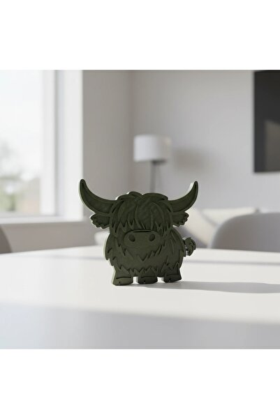 OEM Suport Pahar Decorativ Imprimat 3D Model Bovină Highland