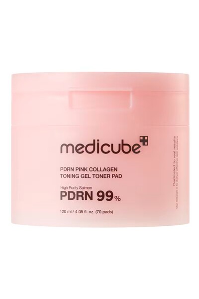 Medicube PDRN Pink Collagen Toning Gel Toner Pad - Sıkılaştırıcı ve Aydınlatı...
