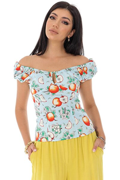 ROHBOUTIQUE Gypsy style printed cotton top - BR2328 - Aimelia