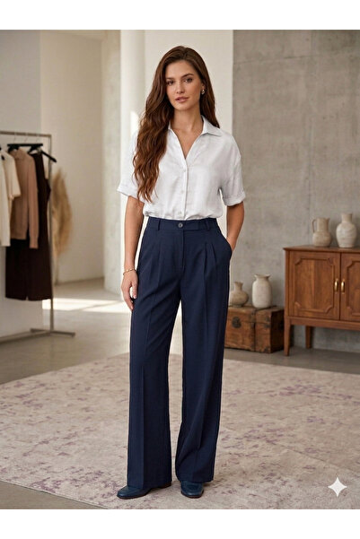 BAHNUR Lacivert Women's Kumas Pants Underwear