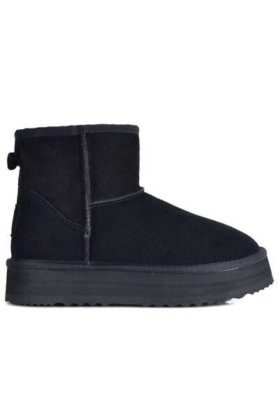 OEM Μαυρο δίπατο δερμάτινο Australian Boot Kelara 41210