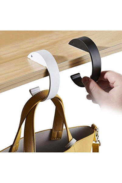 Arabest 2-Piece C-Shape Purse Hook,Heavy Duty Folding Handbag Hanger for Tabl...