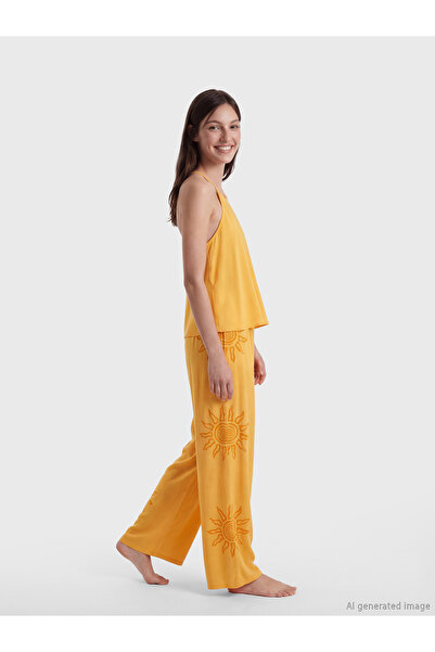 LC Waikiki Halter Neck Printed Women's Pyjamas Set