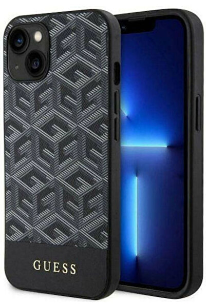 Guess GCube Ριγέ Πίσω Κάλυμμα Σιλικόνης Μαύρο (iPhone 14 Plus) Κωδικός: GUHMP...