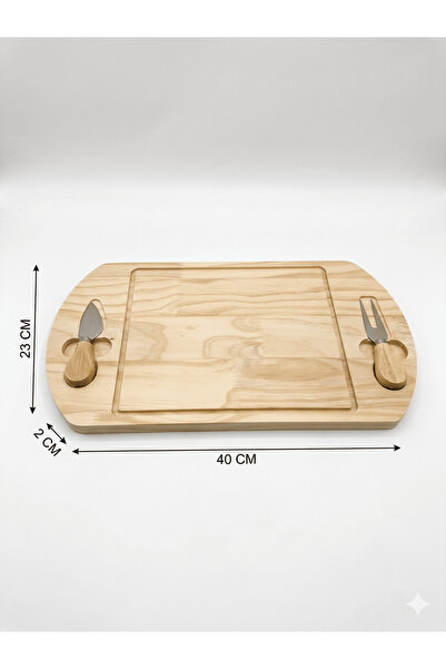SepetçiBaba Lonya Wooden Cheese Presentation Set - 36