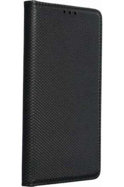 OEM Husă tip carte cu magnet inteligent din piele sintetică neagră (Galaxy A2...