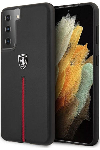 Ferrari Πίσω Κάλυμμα Σιλικόνης Μαύρο (Galaxy S21) Κωδικός: FEOSIHCS21SBK