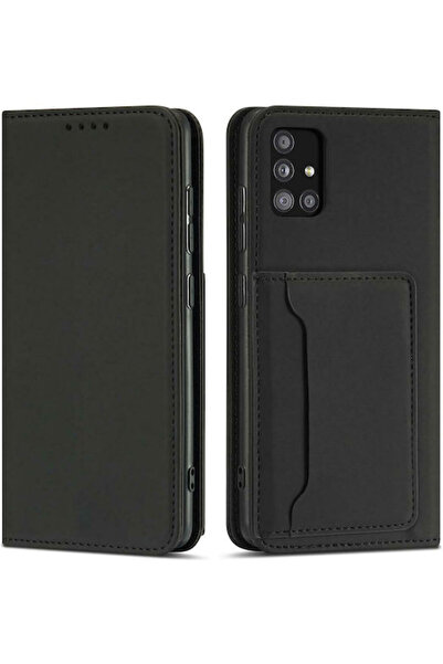 Hurtel Magnet Card Wallet Synthetic Leather Black (Redmi Note 11 / 11S 4G)