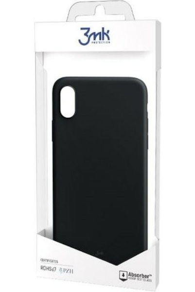 3MK Ματ Πίσω Κάλυμμα Σιλικόνης 1.2mm Μαύρο (Poco X5)