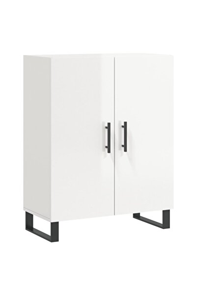 vidaxl Dulap, alb extralucios, 69,5x34x90 cm, lemn compozit