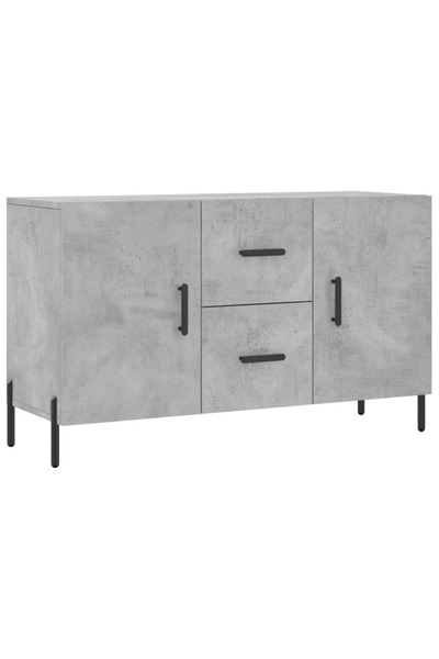 vidaxl Dulap, gri beton, 100x36x60 cm, lemn compozit