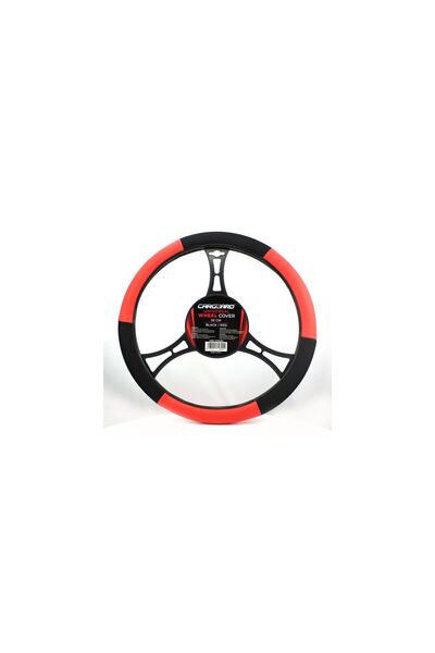 Mercaton Husă universală pentru volan auto 38 cm, roșu/negru, protecție volan...