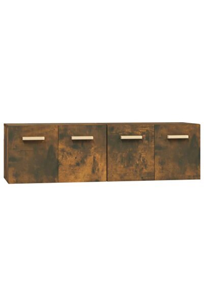 vidaxl Dulapuri TV de perete 2 buc. stejar fumuriu 60x36,5x35 cm lemn