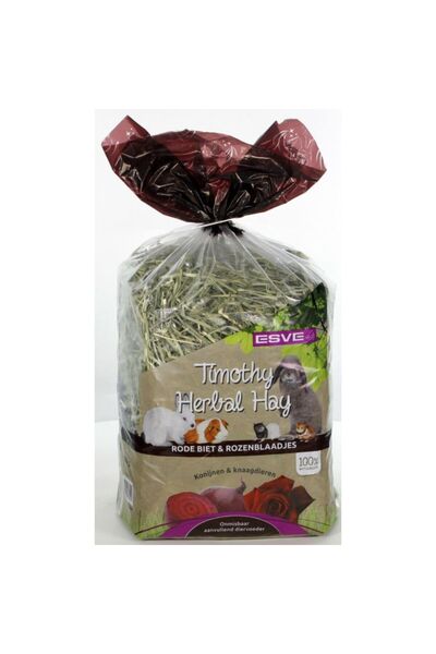 esve Χόρτο Timothy με Κόκκινη Παντζάρι &amp; Ροδοπέταλα για Κουνέλια &amp; Τρ...