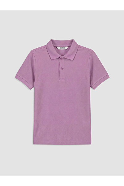 LC Waikiki Purple Polo Collar Boys' Pique T-Shirt from Güli̇s Gi̇yi̇m