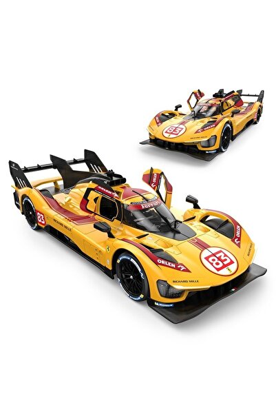 Rastar Masina cu telecomanda Ferrari 499P N83 Galben, 1:14, 43x25.5x17.5cm, 2WD