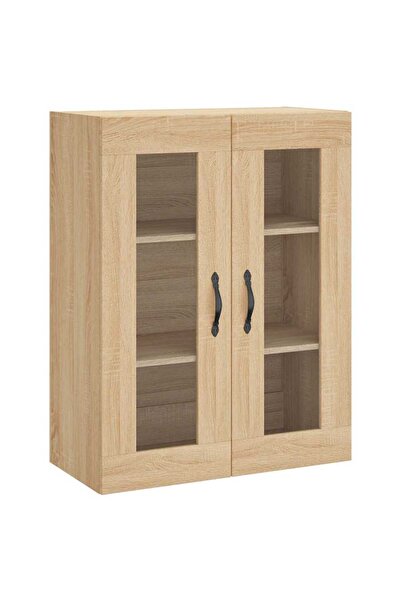vidaxl Dulap TV pe perete stejar sonoma, 69,5x34x90 cm, lemn prelucrat