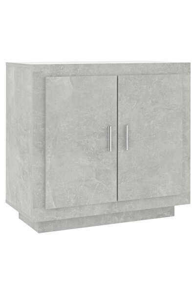 vidaxl Dulap, gri beton, 80x40x75 cm, lemn prelucrat