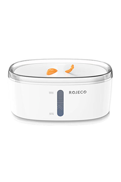 ROJECO Fântână inteligentă fără fir pentru apă 2.5L pentru câini și pisici cu...