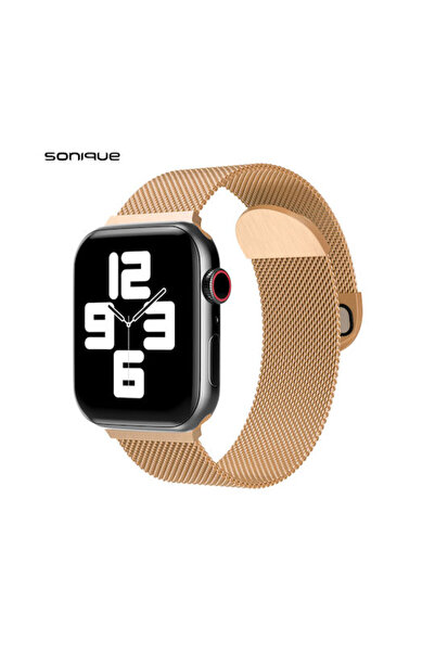 Other Λουράκι Sonique από Ανοξείδωτο Ατσάλι Ροζ Χρυσό (Apple Watch 44/45/46mm...