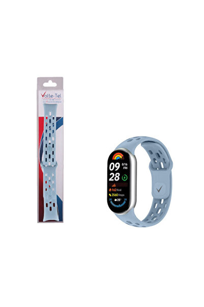 Other Volte-Tel Λουράκι Σιλικόνης Ανοιχτό Μπλε (για Xiaomi Smart Band 8, 9, 10)