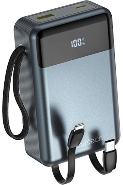 Lamtech Power Bank 20000mAh 45W Με θύρα εξόδου USB-A και θύρα εξόδου USB-C Po...