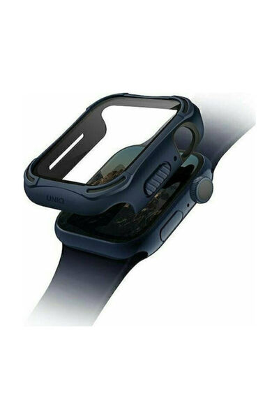 uniq Θήκη σιλικόνης Torres με γυαλί σε μπλε χρώμα για Apple Watch 40mm