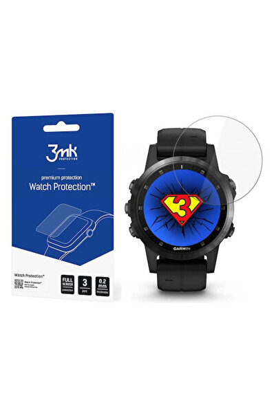 3MK Εύκαμπτο Σκληρυμένο Γυαλί για το Garmin Fenix 5/5 Plus 3 τεμάχια