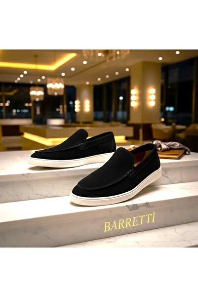 By Barretti BS SİYAH DÜZ SÜET LOAFER