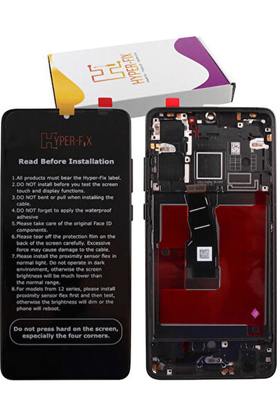 Hyper Οθόνη με Μηχανισμό Αφής και Πλαίσιο για HUAWEI P30 (Μαύρο) Κωδικός: HF-...