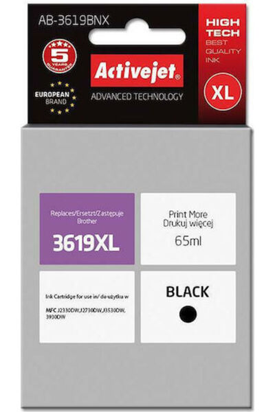 Active Συμβατό μεjet Μελάνι για εκτυπωτή inkjet Brother LC-3619XL 65ml Μαύρο ...