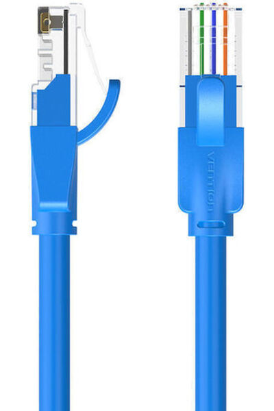 Vention Καλώδιο Ethernet U/UTP Κατηγορίας 6, 1,5μ, Μπλε, Κωδικός: IBELG