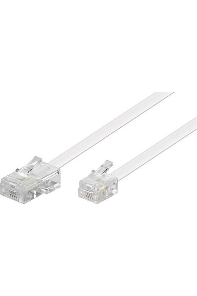 goobay Επίπεδο καλώδιο U/UTP Ethernet 6μ Λευκό Κωδικός: 93062