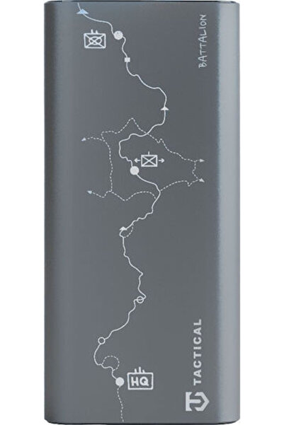 Tactical Battalion Power Bank 20000mAh 65W με Θύρα USB-A και 2 Θύρες USB-C Γκρι