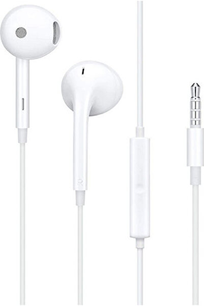 OPPO MH156 Ενδοωτικά ακουστικά handsfree με βύσμα 3.5mm, λευκά