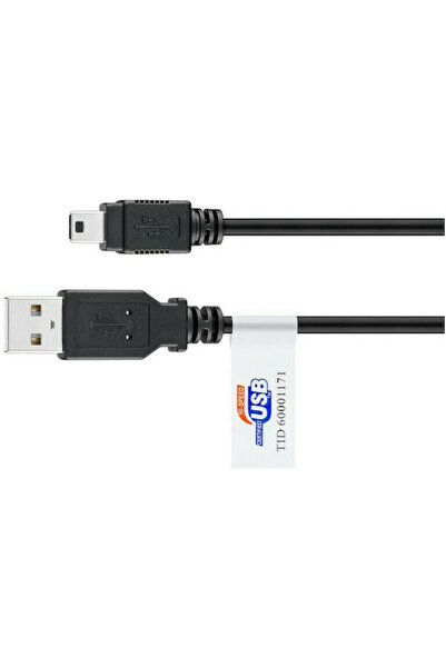 goobay Καλώδιο USB 2.0 1,8μ A-αρσενικό σε mini B-αρσενικό (93902)