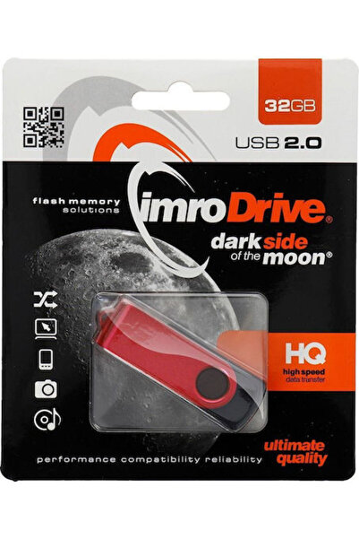 Imro Σκοτεινή Πλευρά Σελήνης 32GB USB 2.0 Στικάκι Κόκκινο