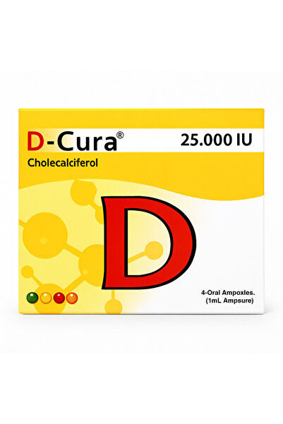 TABUK PHARMACEUTICALS D-Cura 25000 Iu Oral Ampoule 4 |   D-Cura 25000Iu Oral ...